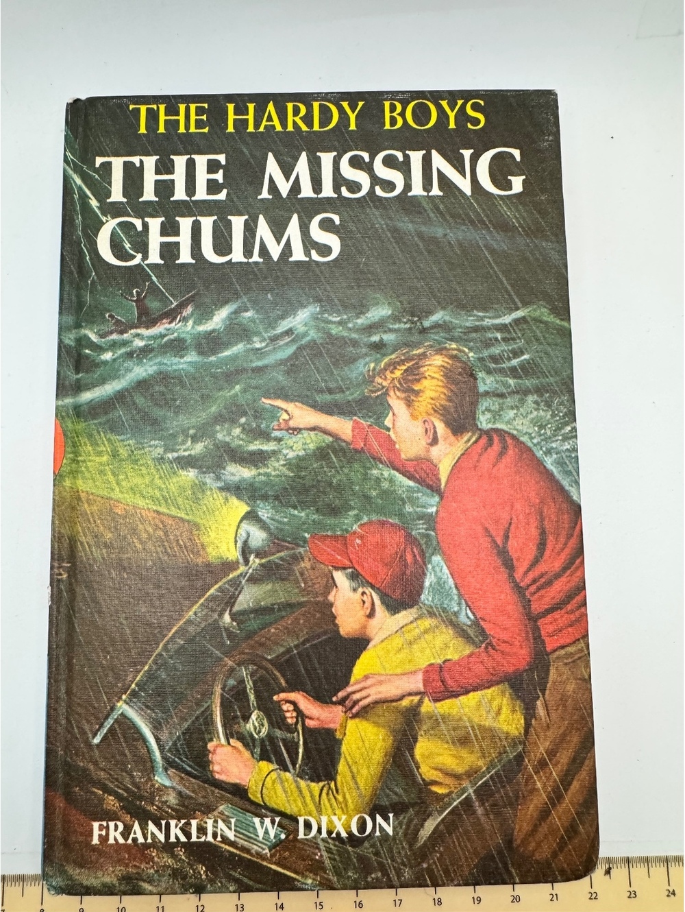 The Hardy Boys: The Missing Chums by Franklin W. Dixon - Vintage Hardcover Book